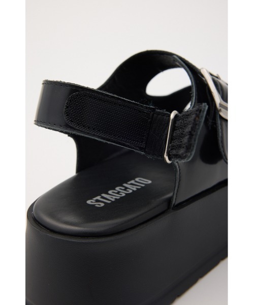 STACCATO(スタッカート)の「ロックライクプラットフォームサンダル(サンダル・レディース・ブラック/シルバー・22.5cm/23.0cm/23.5cm/24.0cm/24.5cm)」の10枚目の写真