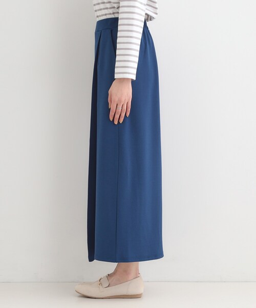 SHOO・LA・RUE（シューラルー）の「【洗濯機可/S-LL】腰まわりを自然にカバーする ラップ風ナロースカート（スカート・レディース・ブラック/ナチュラル/ネイビー・01/02/03/04）」の17枚目の写真