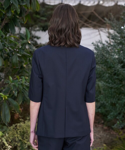 DRESSTERIOR（ドレステリア）の「【接触冷感/セットアップ可】2WAYストレッチシングルジャケット（テーラードジャケット・レディース・ネイビー/ダークブラウン・36/38/40）」の16枚目の写真