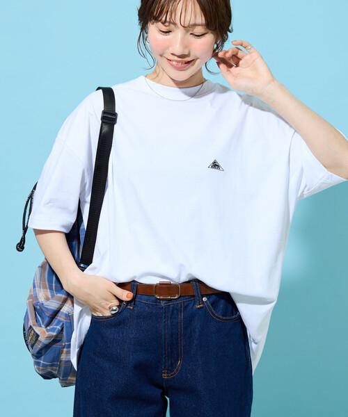 FREAK'S STORE(フリークスストア)の「限定展開 KELTY × FREAK'S STORE/ケルティ 別注 ビッグシルエット 半袖 Tシャツ(接触冷感・吸水速乾・UVカット・遮熱)(Tシャツ/カットソー・レディース・オリーブ/ブラック/チャコール/ベージュ/オフホワイト/グレー/ピンク・フリ-)」の2枚目の写真