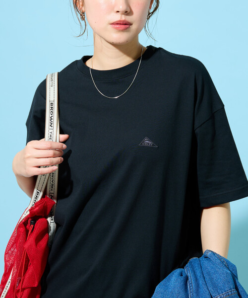 FREAK'S STORE(フリークスストア)の「限定展開 KELTY × FREAK'S STORE/ケルティ 別注 ビッグシルエット 半袖 Tシャツ(接触冷感・吸水速乾・UVカット・遮熱)(Tシャツ/カットソー・レディース・オリーブ/ブラック/チャコール/ベージュ/オフホワイト/グレー/ピンク・フリ-)」の3枚目の写真