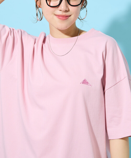 FREAK'S STORE(フリークスストア)の「限定展開 KELTY × FREAK'S STORE/ケルティ 別注 ビッグシルエット 半袖 Tシャツ(接触冷感・吸水速乾・UVカット・遮熱)(Tシャツ/カットソー・レディース・オリーブ/ブラック/チャコール/ベージュ/オフホワイト/グレー/ピンク・フリ-)」の8枚目の写真