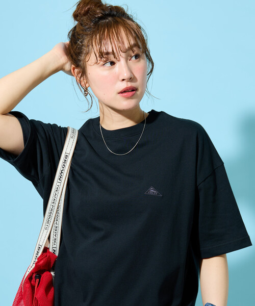 FREAK'S STORE(フリークスストア)の「限定展開 KELTY × FREAK'S STORE/ケルティ 別注 ビッグシルエット 半袖 Tシャツ(接触冷感・吸水速乾・UVカット・遮熱)(Tシャツ/カットソー・レディース・オリーブ/ブラック/チャコール/ベージュ/オフホワイト/グレー/ピンク・フリ-)」の19枚目の写真