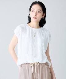 レースフレンチスリーブプルオーバー