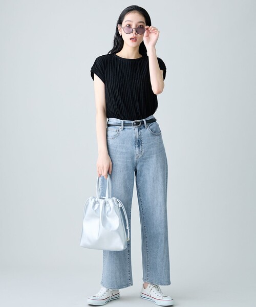 ANY(エニィ)の「レースフレンチスリーブプルオーバー(Tシャツ/カットソー・レディース・ホワイト系/ホワイト系1/ブラック系1/ダークブラウン系・F)」の15枚目の写真