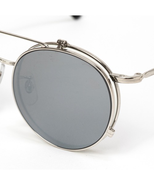 CALEE(キャリー)の「FLIP UP TYPE CIRCLE METAL GLASSES <MIRROR LENS>(メガネ・メンズ・シルバー系その他/シルバー系その他2・FREE)」の7枚目の写真