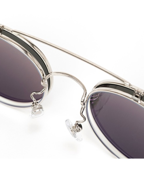 CALEE(キャリー)の「FLIP UP TYPE CIRCLE METAL GLASSES <MIRROR LENS>(メガネ・メンズ・シルバー系その他/シルバー系その他2・FREE)」の9枚目の写真