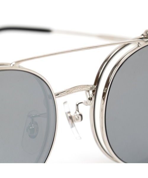 CALEE(キャリー)の「FLIP UP TYPE CIRCLE METAL GLASSES <MIRROR LENS>(メガネ・メンズ・シルバー系その他/シルバー系その他2・FREE)」の6枚目の写真