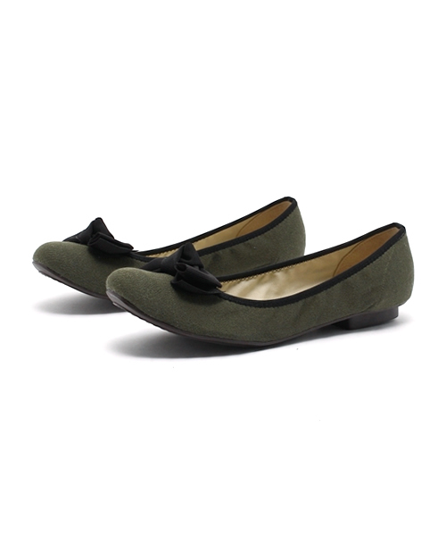 RiiiKa（リーカ）の「【RiiiKa/リーカ】リボンフラットパンプス（バレエシューズ・レディース・ブラック系その他/カーキ/ネイビー/ホワイト系その他/ブラック・21.5cm/23.0cm/23.5cm/22.5cm/25.0cm/24.0cm/22.0cm/24.5cm）」の16枚目の写真