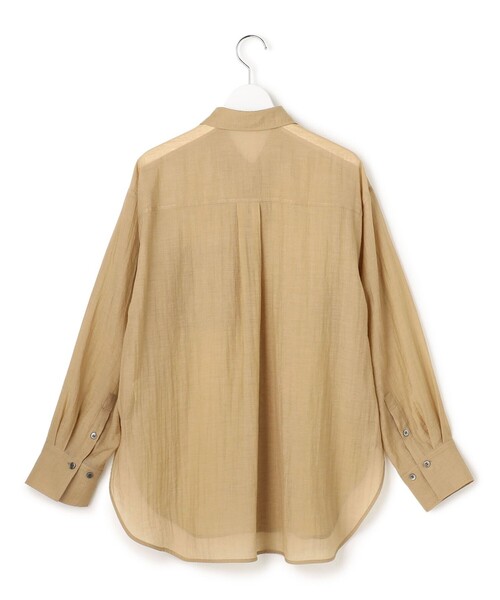 23区 S(ニジュウサンクチイサイサイズ)の「リネンミックスシアースラブ オーバーシャツ(シャツ/ブラウス・レディース・カーキ系/ベージュ系/ブラック系・32)」の16枚目の写真