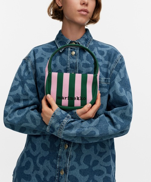 marimekko ニットショルダーMERIROSVO バッグ　マリメッコ Merirosvo / Knitted Mini Handbag（ショルダーバッグ）｜marimekko