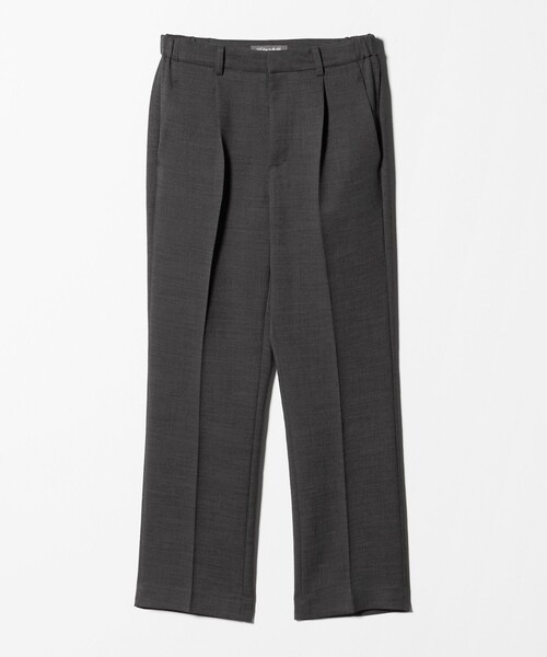 A DAY IN THE LIFE UNITED ARROWS(アデイインザライフユナイテッドアローズ)の「スラブツイル タックストレートパンツ ‐セットアップ対応・マシンウォッシャブル‐<A DAY IN THE LIFE>(その他パンツ・レディース・ダークグレー/ベージュ/ネイビー/モカ・40/36/38)」の2枚目の写真