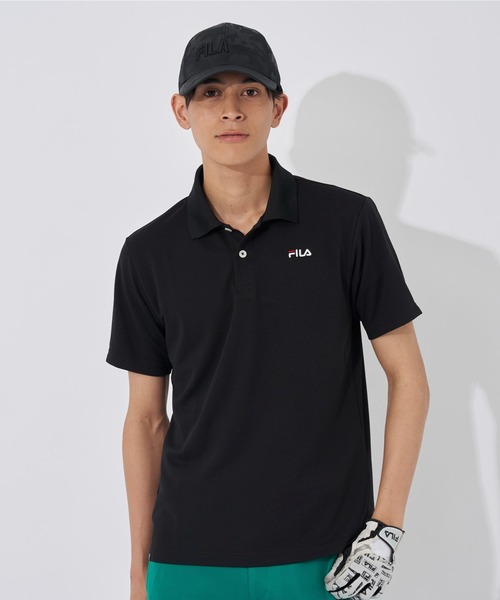 FILA GOLF(フィラゴルフ )の「半袖シャツ(シャツ/ブラウス・メンズ・ホワイト/ネイビー/ブラック・X-LARGE/LARGE/XX-LARGE/MEDIUM)」の1枚目の写真
