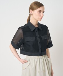 ANAYI（アナイ）の「スクエアジオメトリックプリントブラウス（シャツ