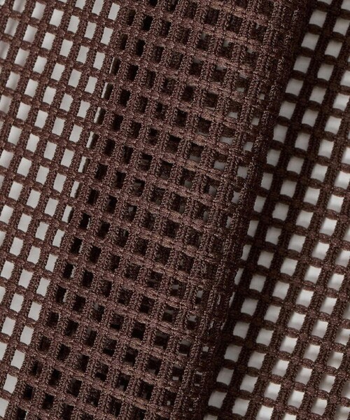 ANAYI（アナイ）の「【セットアップ対応商品】 メッシュラッセル５分袖シャツブルゾン（その他アウター・レディース・ブラウン/ホワイト/ブラック・38/36/34）」の18枚目の写真