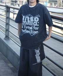 HOOK（フック）の「HOOK -original- INSOMNIA ウォッシュ加工ヴィンテージ風 ビッグTEE (SS)（Tシャツ/カットソー）」
