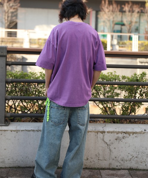 HOOK(フック)の「HOOK -original- INSOMNIA ウォッシュ加工ヴィンテージ風 ビッグTEE (SS)(Tシャツ/カットソー・メンズ・ブラック系その他2/ブルー/グレー/パープル/ブラック系その他3/ブラック系その他・L/XL/M)」の11枚目の写真