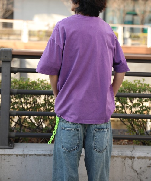HOOK(フック)の「HOOK -original- INSOMNIA ウォッシュ加工ヴィンテージ風 ビッグTEE (SS)(Tシャツ/カットソー・メンズ・ブラック系その他2/ブルー/グレー/パープル/ブラック系その他3/ブラック系その他・L/XL/M)」の13枚目の写真