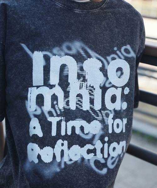 HOOK(フック)の「HOOK -original- INSOMNIA ウォッシュ加工ヴィンテージ風 ビッグTEE (SS)(Tシャツ/カットソー・メンズ・ブラック系その他2/ブルー/グレー/パープル/ブラック系その他3/ブラック系その他・L/XL/M)」の8枚目の写真