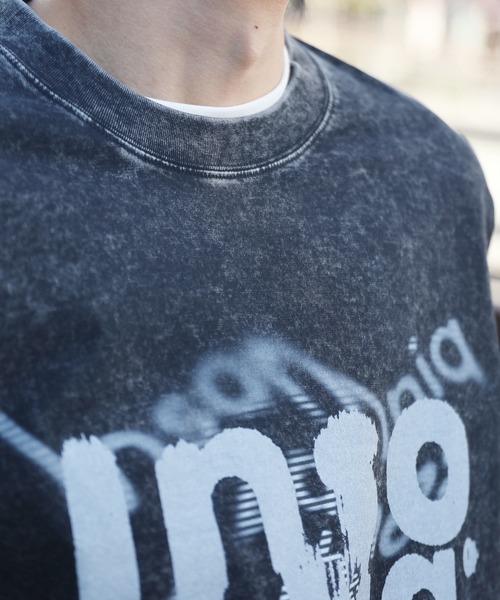 HOOK(フック)の「HOOK -original- INSOMNIA ウォッシュ加工ヴィンテージ風 ビッグTEE (SS)(Tシャツ/カットソー・メンズ・ブラック系その他2/ブルー/グレー/パープル/ブラック系その他3/ブラック系その他・L/XL/M)」の9枚目の写真