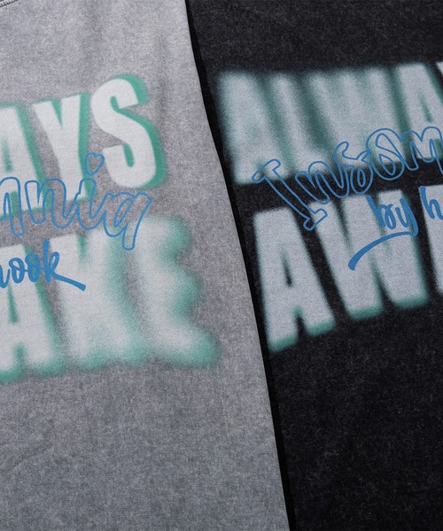 HOOK(フック)の「HOOK -original- INSOMNIA ウォッシュ加工ヴィンテージ風 ビッグTEE (SS)(Tシャツ/カットソー・メンズ・ブラック系その他2/ブルー/グレー/パープル/ブラック系その他3/ブラック系その他・L/XL/M)」の17枚目の写真