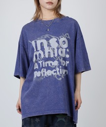 HOOK（フック）の「HOOK -original-　INSOMNIA　ウォッシュ加工ヴィンテージ風 ビッグTEE (SS)（Tシャツ/カットソー）」