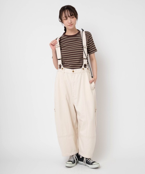 URCH RNA（アーチ アールエヌエー）の「O0755 2WAYサスペンダーアンクルパンツ（サロペット/オーバーオール・レディース・ブルー系その他/キナリ・FREE）」の3枚目の写真