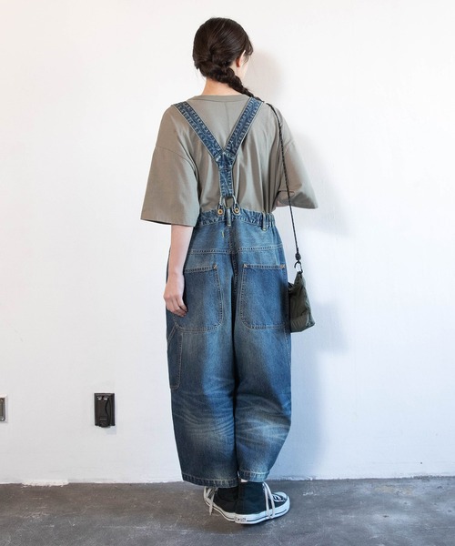 URCH RNA（アーチ アールエヌエー）の「O0755 2WAYサスペンダーアンクルパンツ（サロペット/オーバーオール・レディース・ブルー系その他/キナリ・FREE）」の8枚目の写真