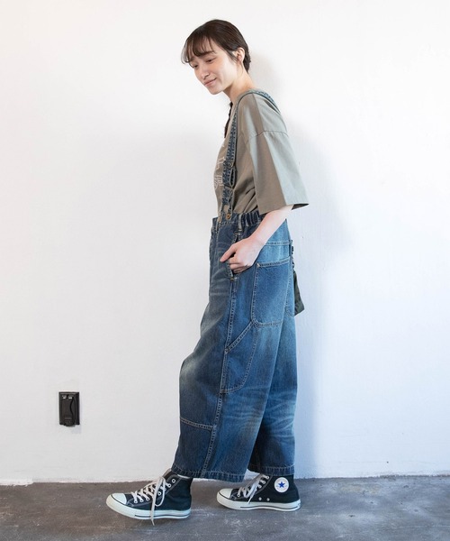 URCH RNA（アーチ アールエヌエー）の「O0755 2WAYサスペンダーアンクルパンツ（サロペット/オーバーオール・レディース・ブルー系その他/キナリ・FREE）」の9枚目の写真
