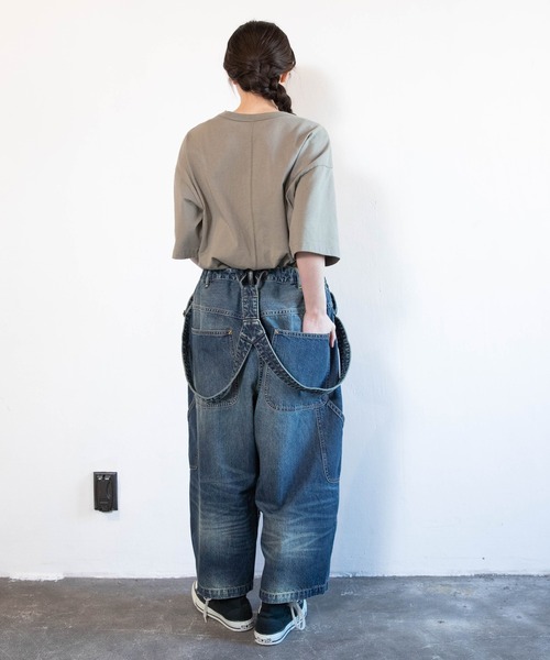 URCH RNA（アーチ アールエヌエー）の「O0755 2WAYサスペンダーアンクルパンツ（サロペット/オーバーオール・レディース・ブルー系その他/キナリ・FREE）」の15枚目の写真
