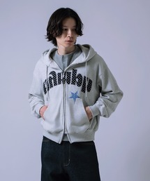 improves（インプローブス）の「リメイクライク チェックワッペン ZIPパーカー（パーカー）」