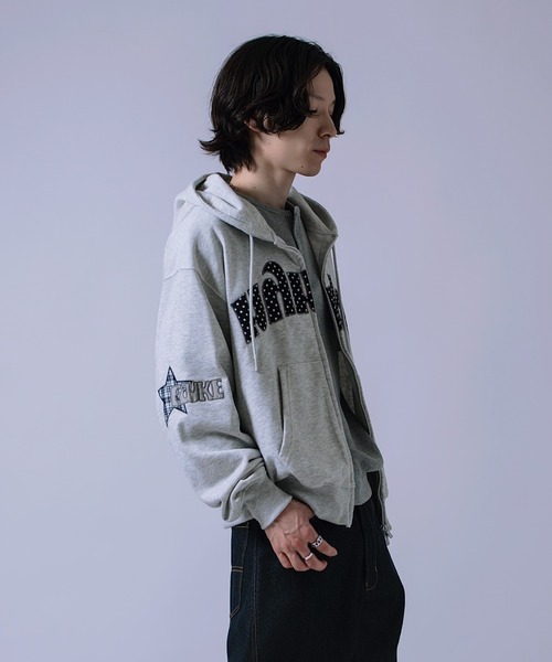 improves（インプローブス）の「リメイクライク チェックワッペン ZIPパーカー（パーカー・メンズ・ブラック/グレー・LARGE/MEDIUM）」の11枚目の写真