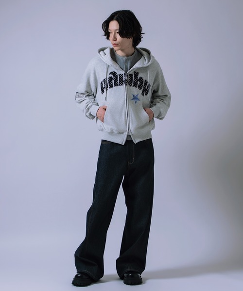 improves（インプローブス）の「リメイクライク チェックワッペン ZIPパーカー（パーカー・メンズ・ブラック/グレー・LARGE/MEDIUM）」の12枚目の写真