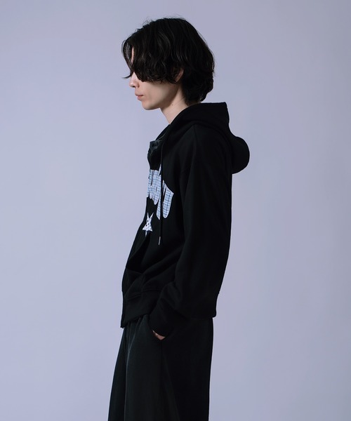 improves（インプローブス）の「リメイクライク チェックワッペン ZIPパーカー（パーカー・メンズ・ブラック/グレー・LARGE/MEDIUM）」の4枚目の写真