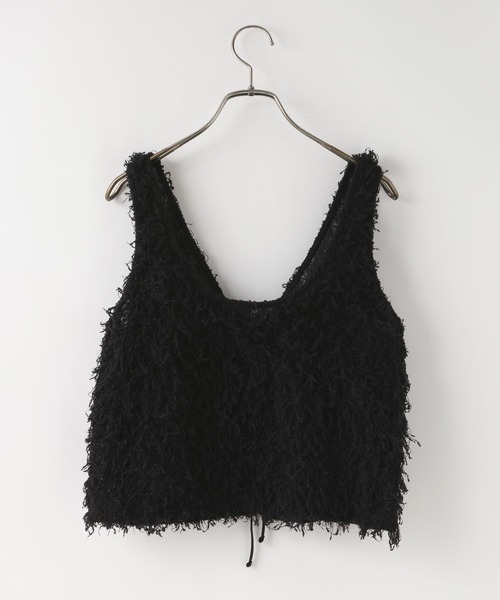 LOWRYS FARM（ローリーズファーム）の「フェザー２ＷＡＹベスト 663172（ベスト・レディース・アイボリー/ブラック/グレー・FREE）」の5枚目の写真