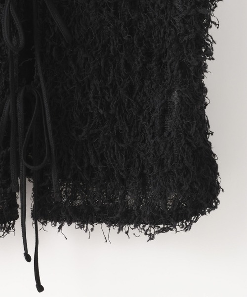 LOWRYS FARM（ローリーズファーム）の「フェザー２ＷＡＹベスト 663172（ベスト・レディース・アイボリー/ブラック/グレー・FREE）」の8枚目の写真