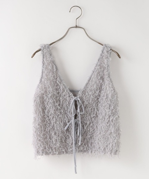 LOWRYS FARM（ローリーズファーム）の「フェザー２ＷＡＹベスト 663172（ベスト・レディース・アイボリー/ブラック/グレー・FREE）」の14枚目の写真