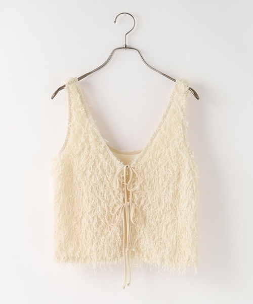 LOWRYS FARM（ローリーズファーム）の「フェザー２ＷＡＹベスト 663172（ベスト・レディース・アイボリー/ブラック/グレー・FREE）」の21枚目の写真