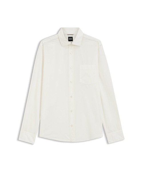 BOSS(ボス)の「カジュアルフィット ヘリテージシャツ コットンポプリン(シャツ/ブラウス・メンズ・ダークブルー/ホワイト・XXL/XL/L/S/M)」の7枚目の写真