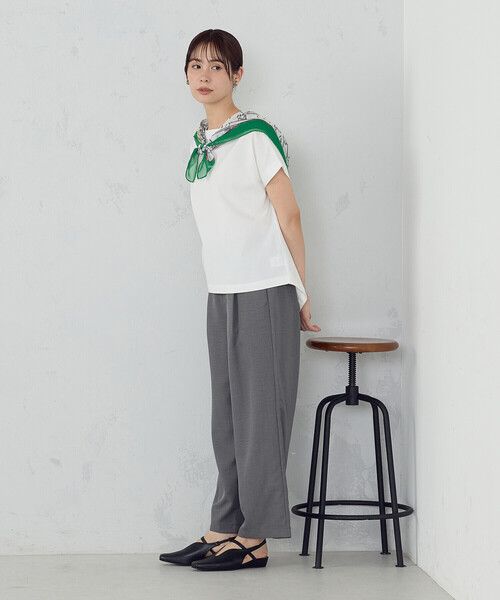 COMME CA ISM(コムサイズム)の「ボートネック カットソー(Tシャツ/カットソー・レディース・ブラック/ホワイト・MEDIUM/LARGE)」の17枚目の写真
