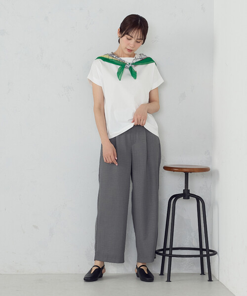 COMME CA ISM(コムサイズム)の「ボートネック カットソー(Tシャツ/カットソー・レディース・ブラック/ホワイト・MEDIUM/LARGE)」の16枚目の写真