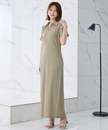 Elishe（エリシェ）の「ハーフジップジャガードロングワンピース（ワンピース）」