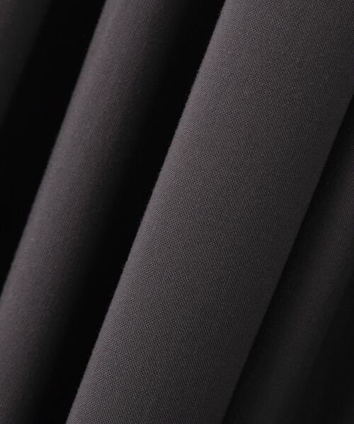 Green　Parks（グリーンパークス）の「スキッパーギャザーワンピース（シャツワンピース・レディース・ドット/チャコールグレー・FREE）」の21枚目の写真