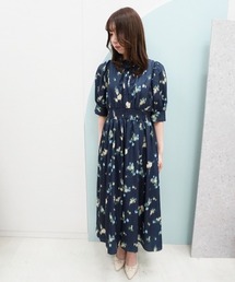 SWINGLE | 【3/28(Sat)発売】ぼかしフラワーリボンプリントワンピース(ワンピース)