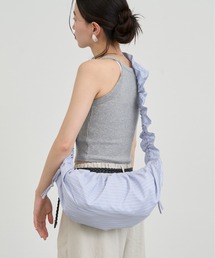 NUJOH（ヌゾ）の「Stripe Shirring Shoulder Bag / ストライプシャーリングショルダーバッグ（ショルダーバッグ）」
