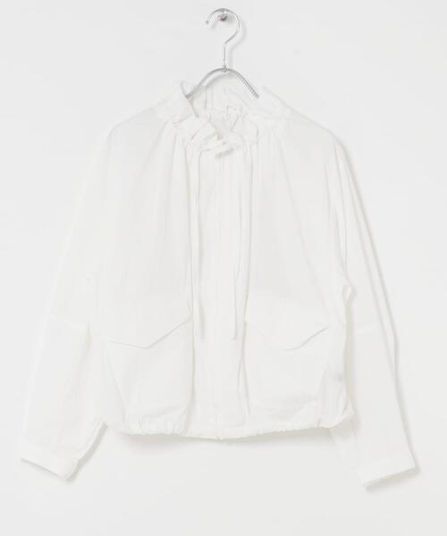 URBAN RESEARCH ROSSO WOMEN(アーバンリサーチ ロッソ)の「フロントジップフリルブラウス(シャツ/ブラウス・レディース・ライトベージュ/ホワイト・FREE)」の9枚目の写真