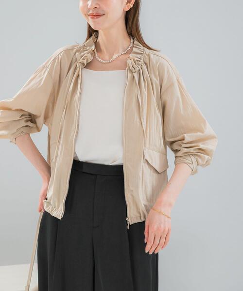 URBAN RESEARCH ROSSO WOMEN(アーバンリサーチ ロッソ)の「フロントジップフリルブラウス(シャツ/ブラウス・レディース・ライトベージュ/ホワイト・FREE)」の11枚目の写真