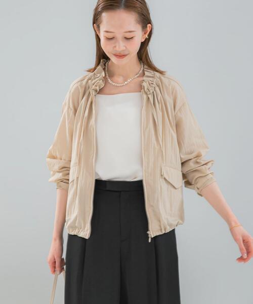 URBAN RESEARCH ROSSO WOMEN(アーバンリサーチ ロッソ)の「フロントジップフリルブラウス(シャツ/ブラウス・レディース・ライトベージュ/ホワイト・FREE)」の12枚目の写真
