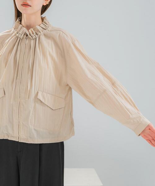 URBAN RESEARCH ROSSO WOMEN(アーバンリサーチ ロッソ)の「フロントジップフリルブラウス(シャツ/ブラウス・レディース・ライトベージュ/ホワイト・FREE)」の18枚目の写真