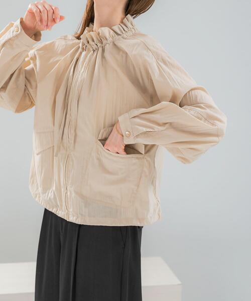 URBAN RESEARCH ROSSO WOMEN(アーバンリサーチ ロッソ)の「フロントジップフリルブラウス(シャツ/ブラウス・レディース・ライトベージュ/ホワイト・FREE)」の19枚目の写真